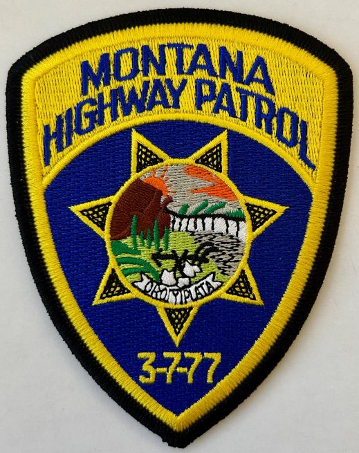 MONTANA HIGHWAY PATROL SHOULDER PATCH - SEW ON.
